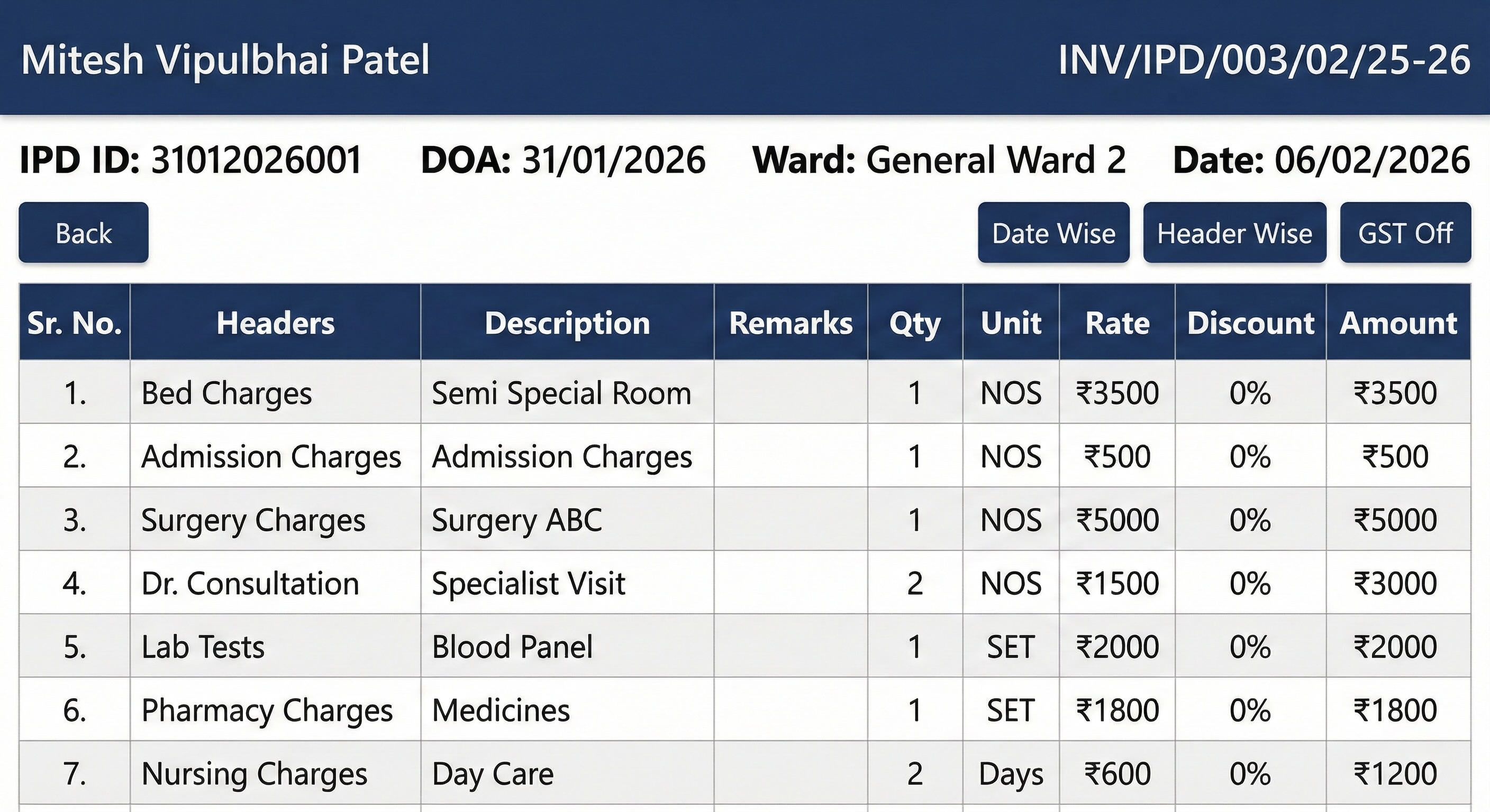 Billing & Accounting